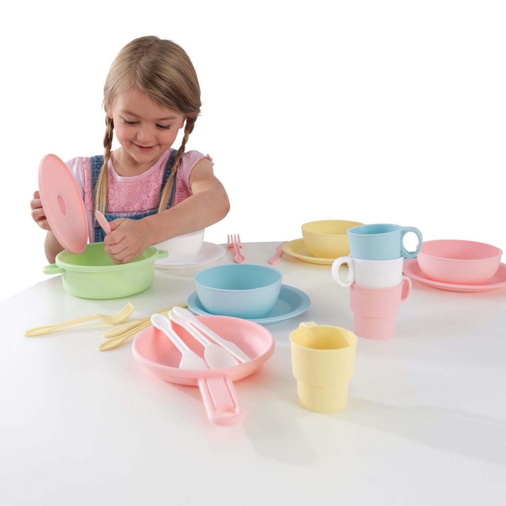 KIDKRAFT 27PCS COOCKWARE SET - PASTEL (63027)