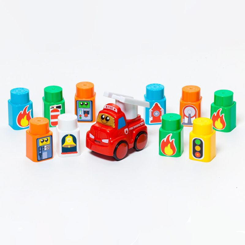 MOLTO FIRE STATION + 10 BLOCKS + 1 CAR