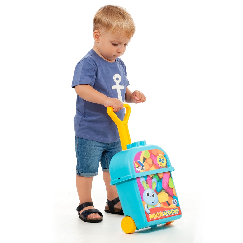 MOLTO BLOCKS TROLLEY 20 PCS