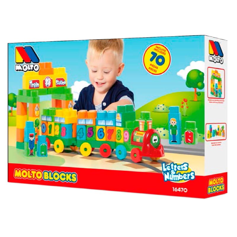 MOLTO BLOCKS TRAIN 2 RAILCARS