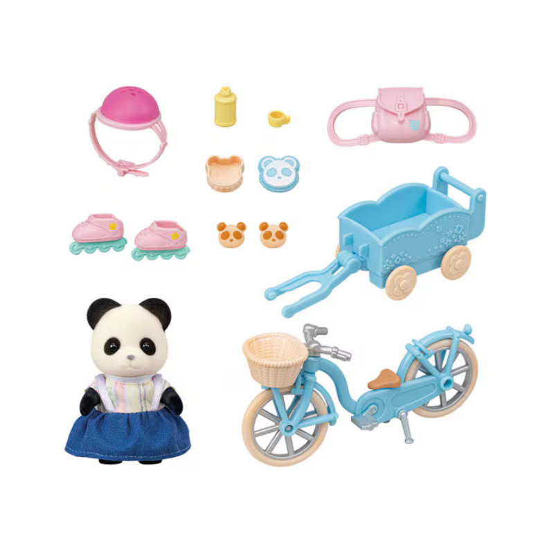 SYLVANIAN CYCLE & SKATE  PANDA GIRL