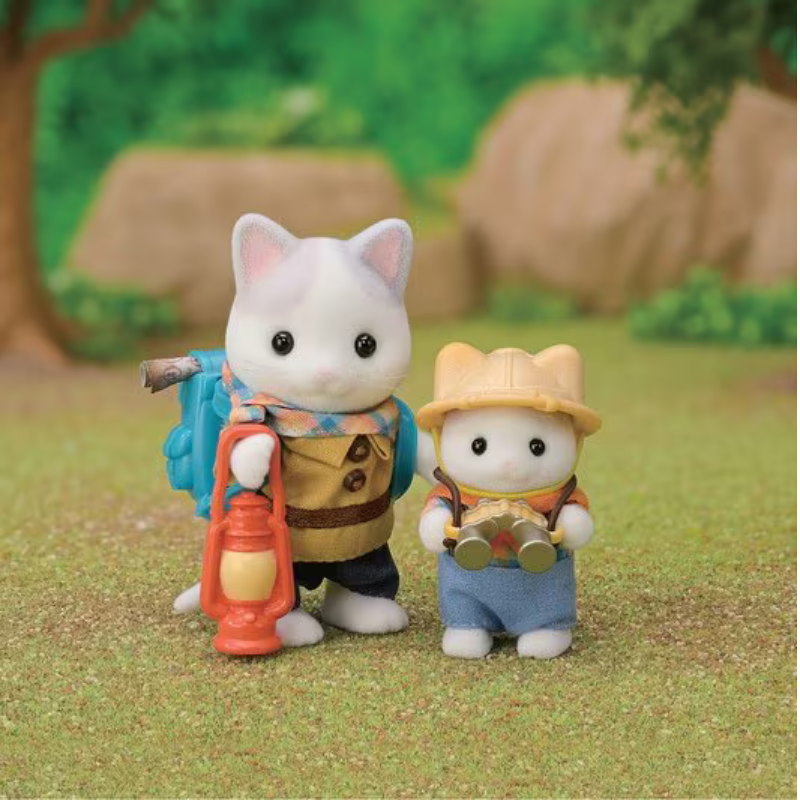 SYLVANIAN EXCITING EXPLORATION SET - LATTE CAT BRO. & BABY