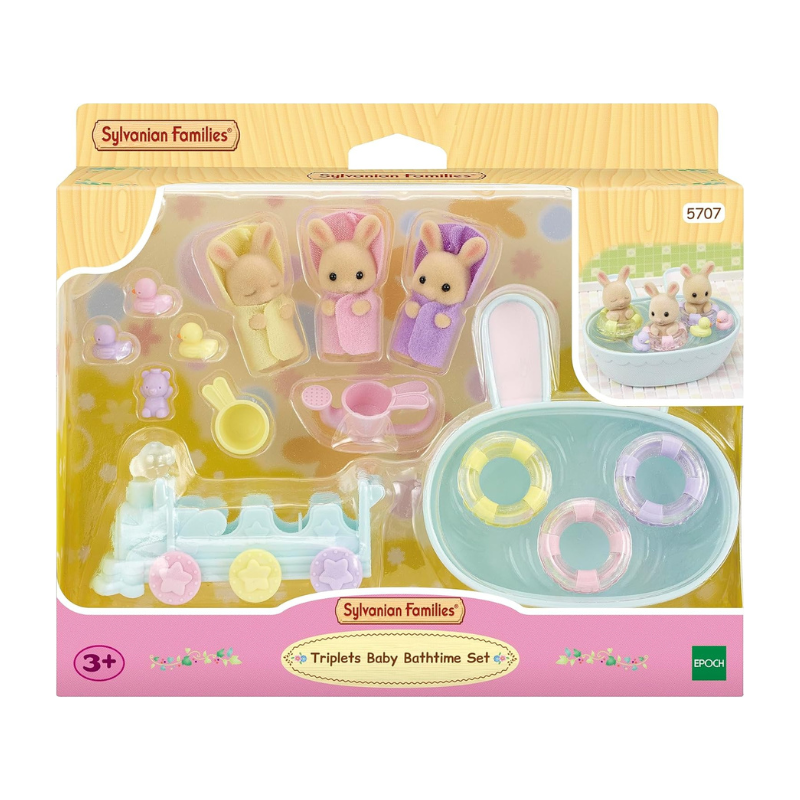 SYLVANIAN TRIPLETS BABY BATHTIME SET