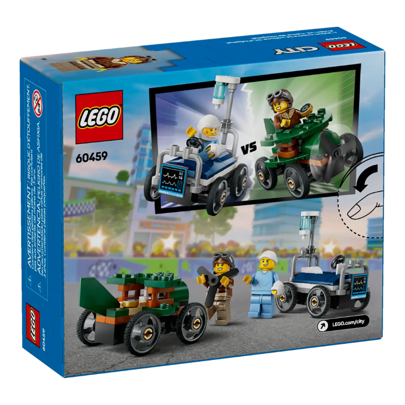 LEGO CITY - AIRPLANE VS. HOSPITAL BED RACE CAR PACK