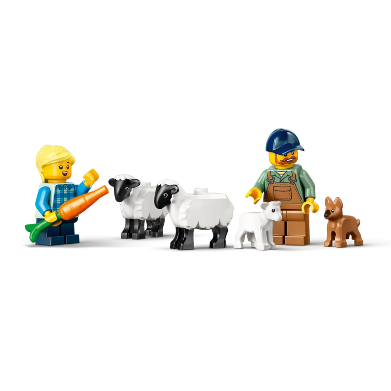 LEGO CITY - RED FARM TRACTOR WITH TRAILER & SHEEP