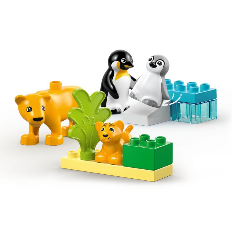 LEGO DUPLO - WILD ANIMAL FAMILIES: PENGUINS & LIONS