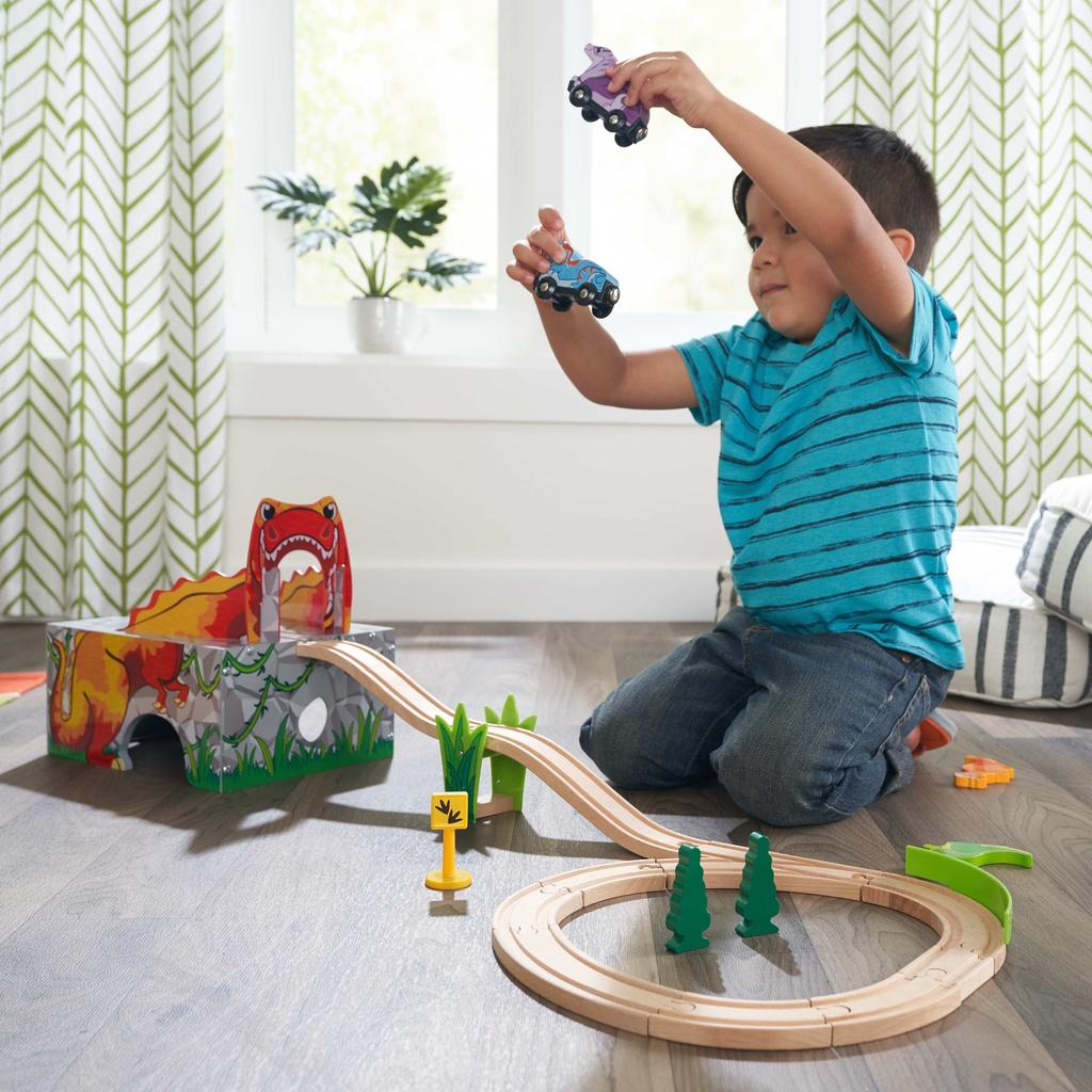 KIDKRAFT ADVENTURE TRACKS DINO WORLD T-REX TREMOR CAVE (10508)