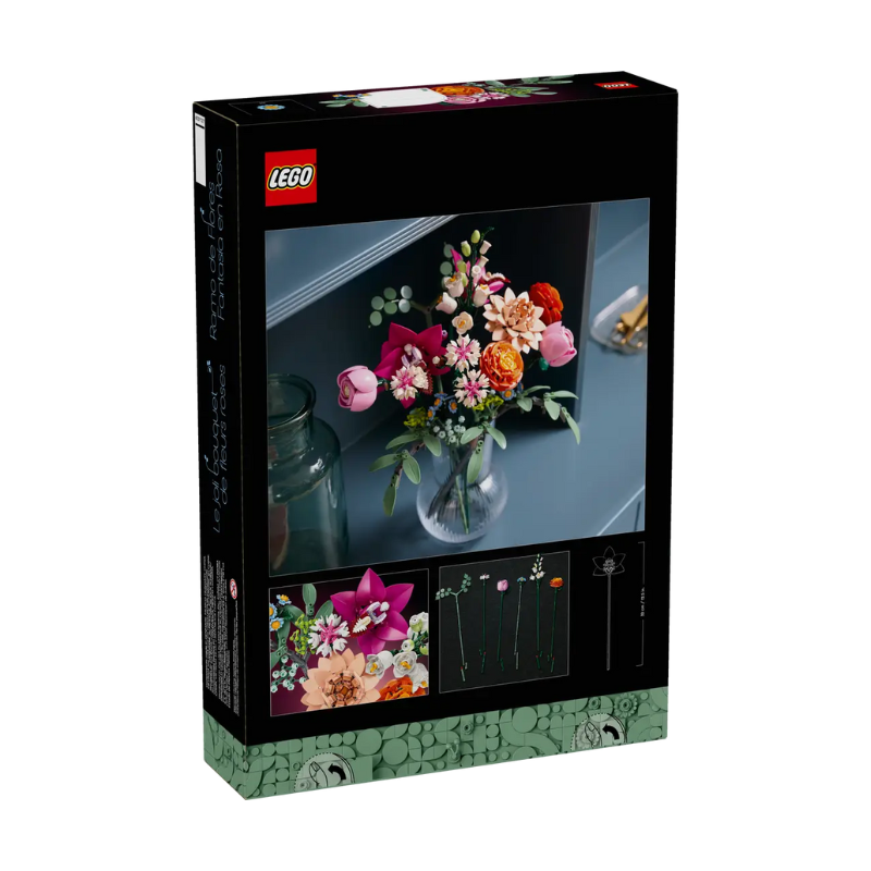 LEGO ICONS - PRETTY PINK FLOWER BOUQUET