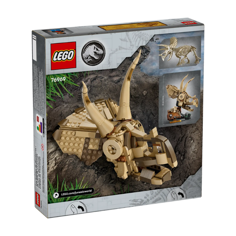 LEGO JURASSIC WORLD - DINO FOSSIL: TRICERATOPS SKULL