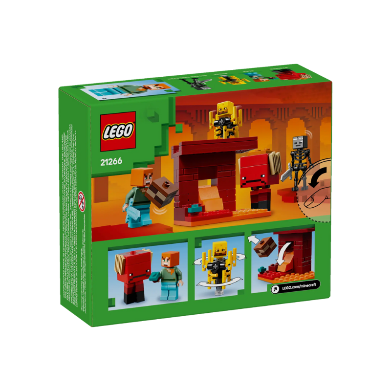 LEGO MINECRAFT - THE NETHER LAVA BATTLE