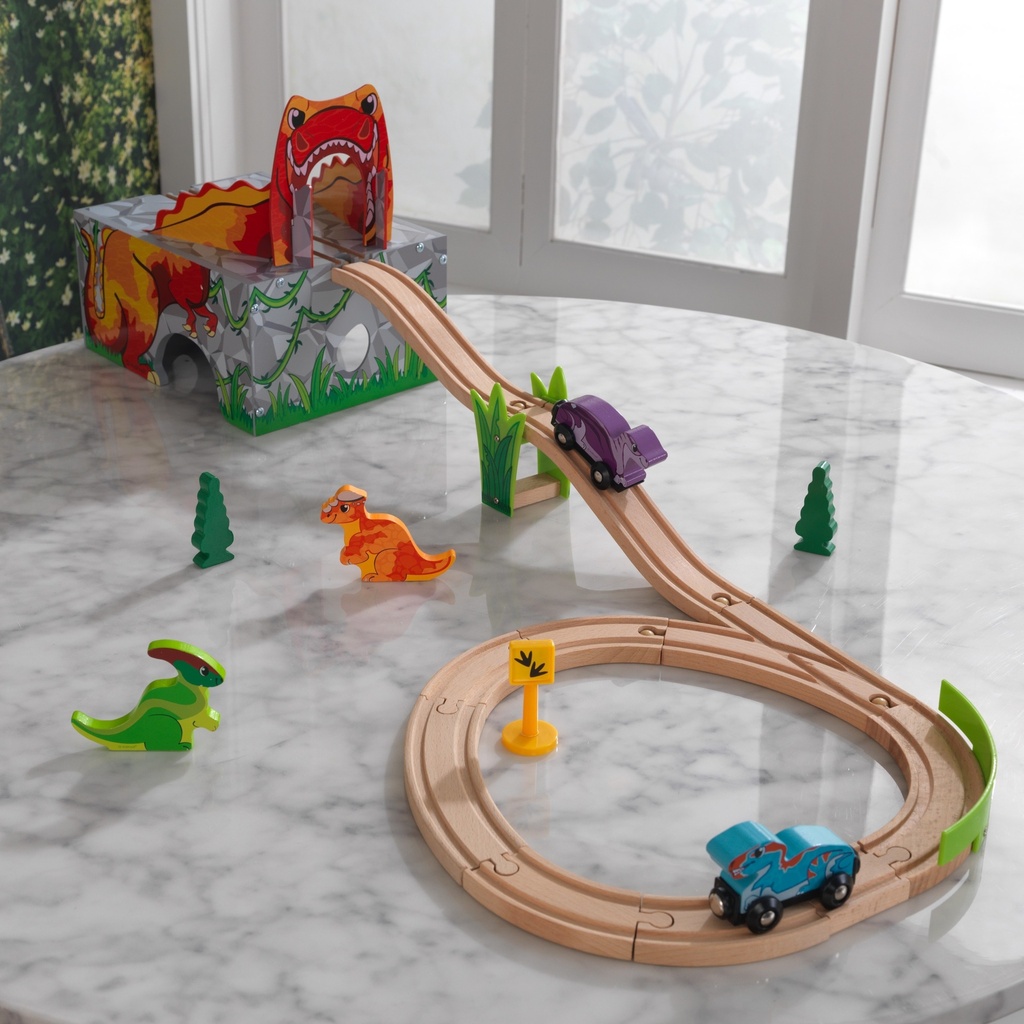 KIDKRAFT ADVENTURE TRACKS DINO WORLD T-REX TREMOR CAVE (10508)