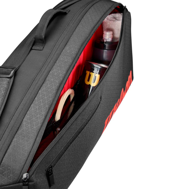 CLASH V3 3PK RACQUET BAG BLACK/Infrared