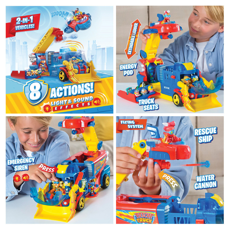 SUPERTHINGS OXHMA ME FOTA KAI HXOUS 2 SE 1 RESCUE TRUCK
