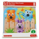 HAPE HAPPY PUZZLES ΞΥΛ.ΠΑΖΛ ΖΩΑΚΙΑ BIG NOSE PET PEG