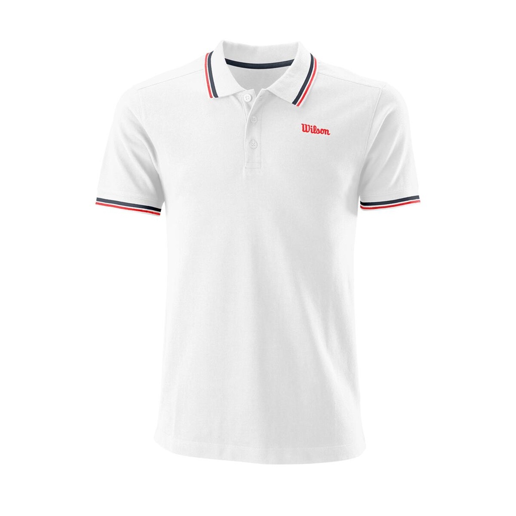 M CHI CTN PIQUE POLO-SLIMFIT WH