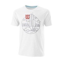 M CHI SKYLINE CTN TEE-SLIMFIT WH