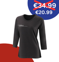 W TEAM II 3/4 SLEEVE TCH TEE BK