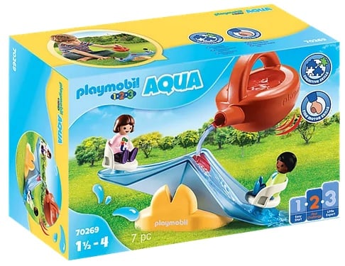 PLAYMOBIL 1.2.3 - AQUA WATER SEESAW WITH WATERING CAN