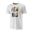 STACKED TENNIS TECH TEE WH