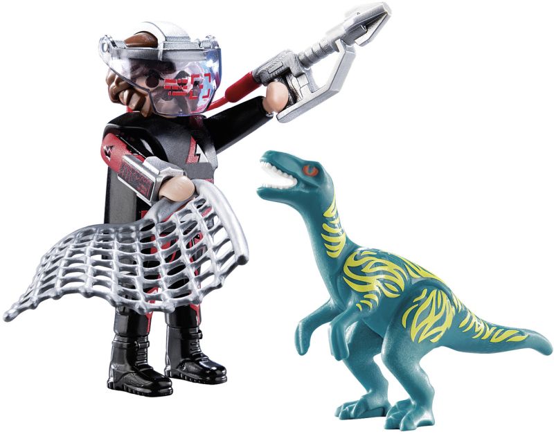 PLAYMOBIL DUO PACK - VELOCIRAPTOR WITH DIONO CATCHER