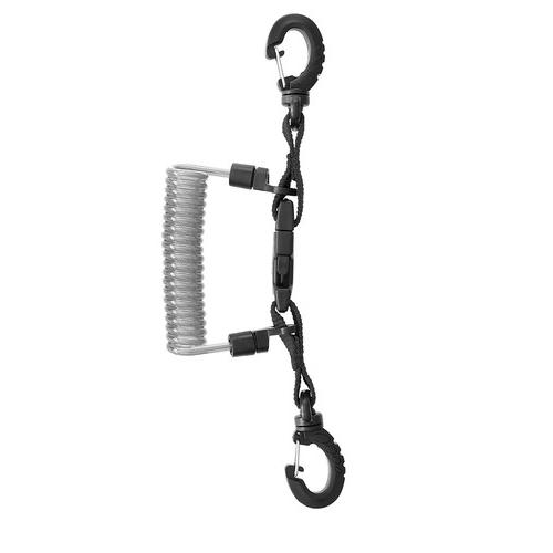 LANYARD INOX SPIRAL WITH RING