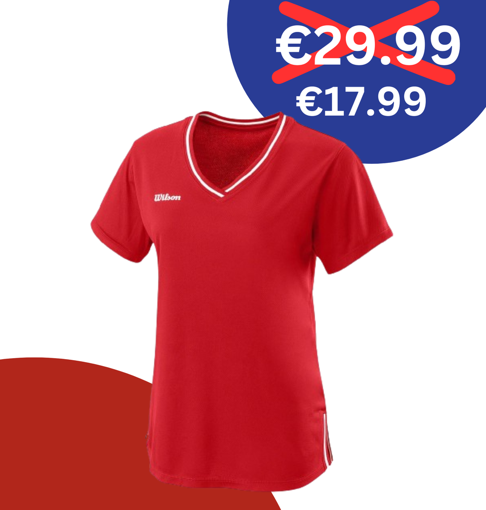TEAM II V-NECK W TEAM RED
