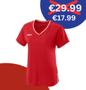 TEAM II V-NECK W TEAM RED
