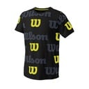 ALL OVER LOGO TECH TEE B BK