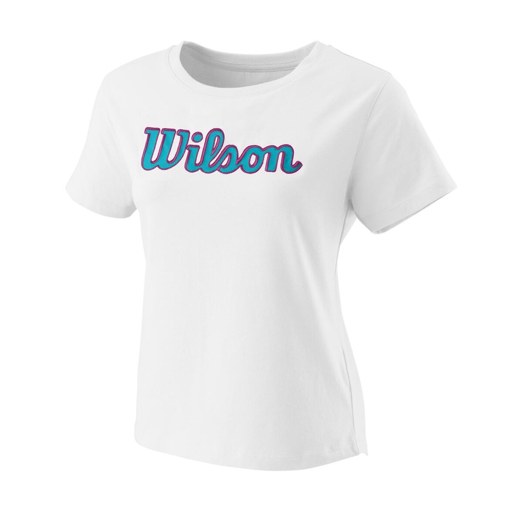 SCRIPT ECO CTN TEE W WH