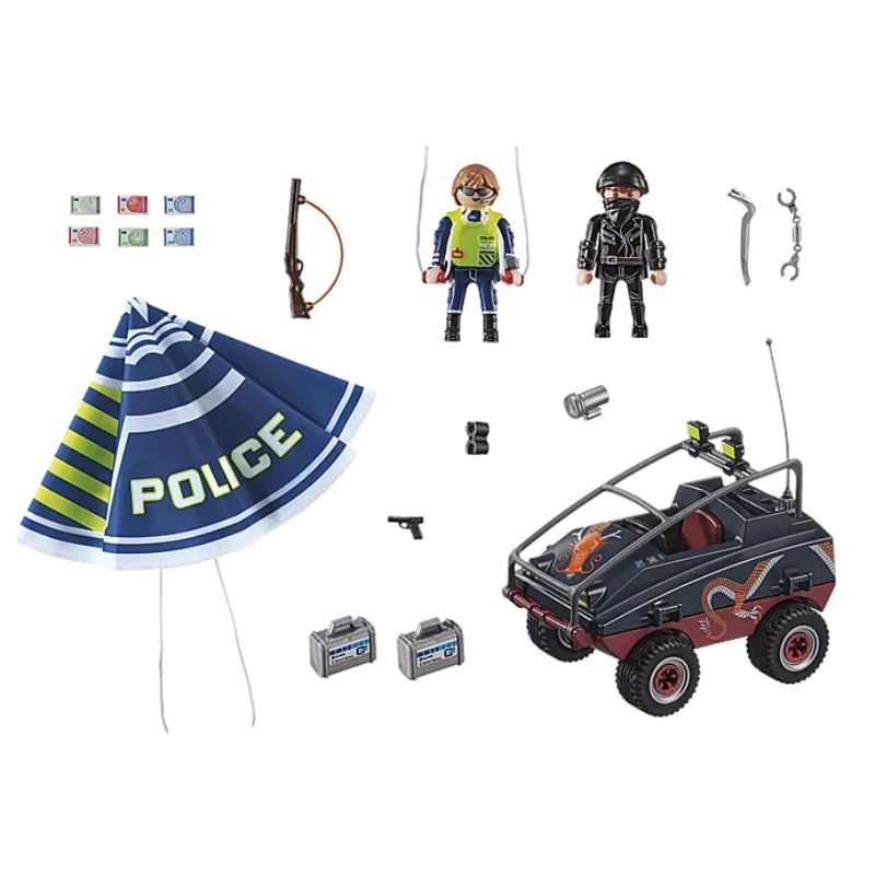 PLAYMOBIL CITY ACTION - PARACHUTE WITH AMPHIPIOUS