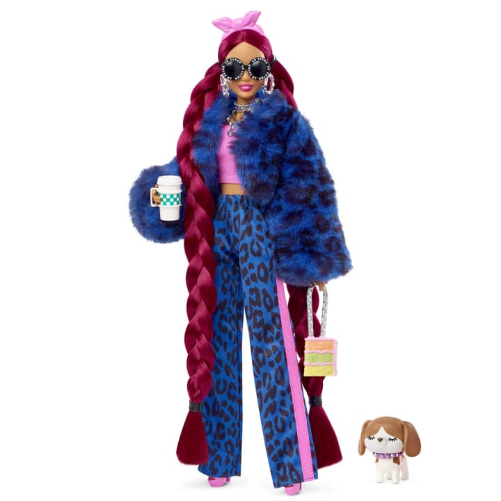BARBIE EXTRA - BLUE LEOPARD TRACK SUIT#