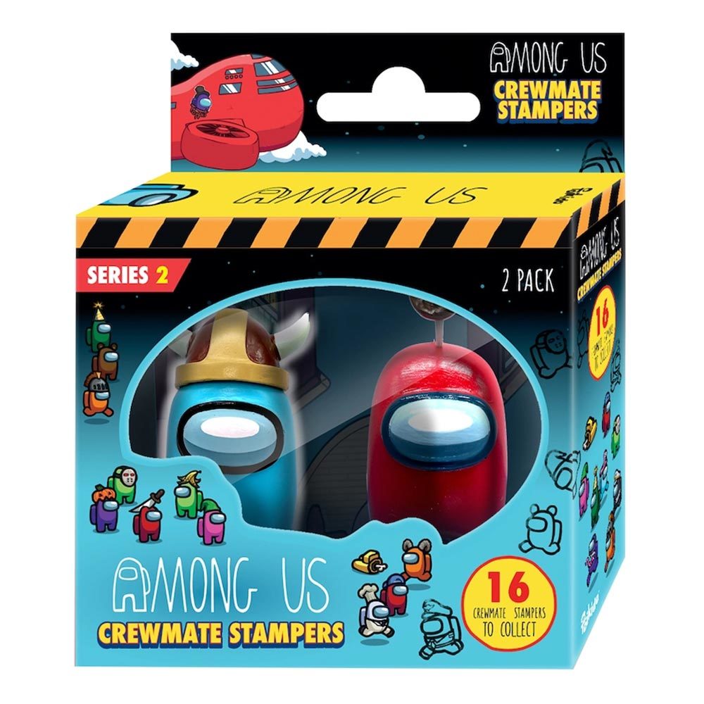 P.M.I. AMONG US CREWMATE STAMPERS 2 PACK 4.5CM (S2) (AU5215)