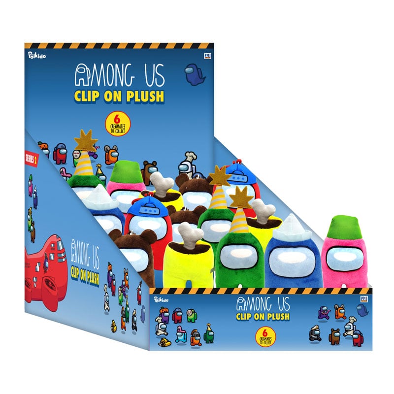 P.M.I. AMONG US CLIP ON PLUSH CHARACTERS 13CM (S2) (AU7204)