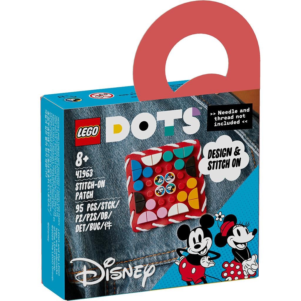 LEGO DOTS - MICKEY MOUSE & MINNIE MOUSE STITCH-ON PATCH