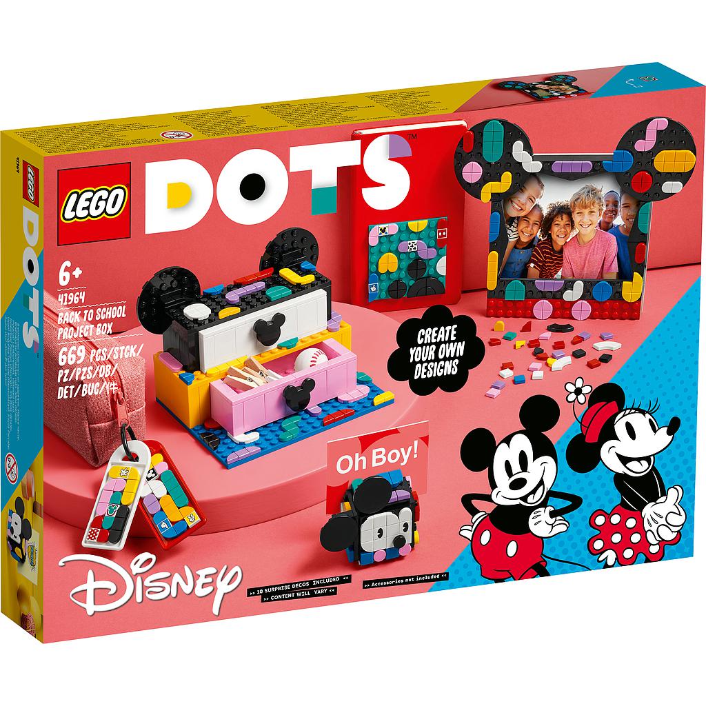 LEGO DOTS - MICKEY & MINNIE MOUSE BACK TO SCHOOL PROJECT BOX