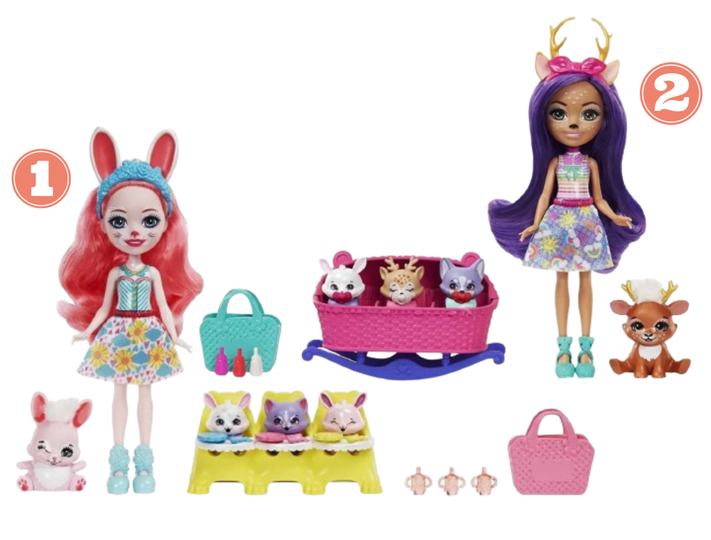 ENCHANTIMALS BABY BFFS - KOYKLA & ZOAKIA FILARAKIA ME EKPLHKSEIS 