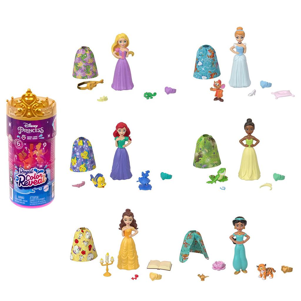 DISNEY PRINCESS - MINI KOYKLES COLOR REVEAL (6 SXEDIA)