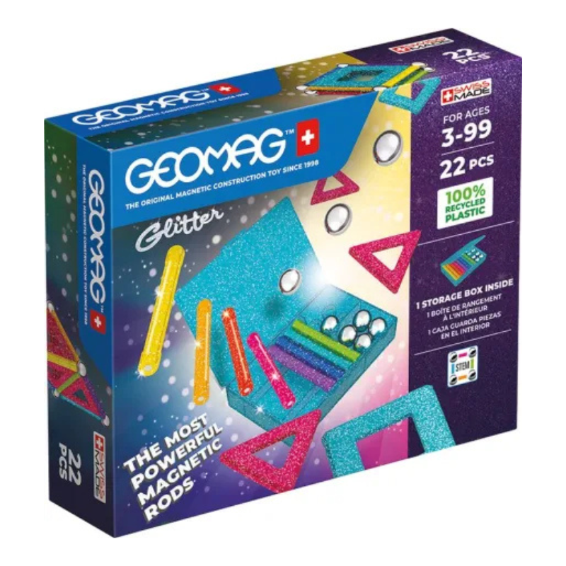 GEOMAG SET GLITTER 22-GREEN