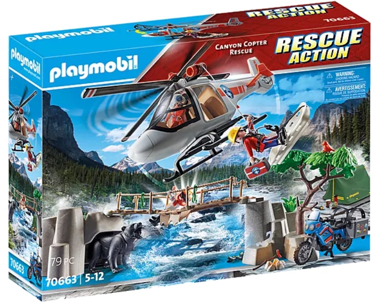 PLAYMOBIL RESCUE ACTION - CANYON COPTER RESCUE