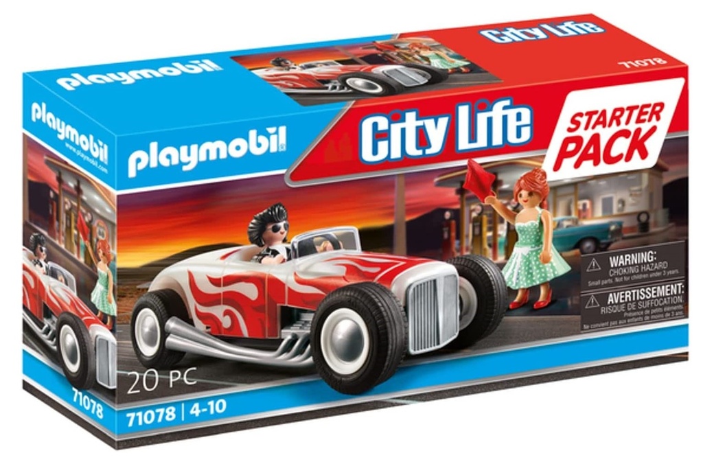 PLAYMOBIL CITY LIFE - STARTER PACK HOT ROD