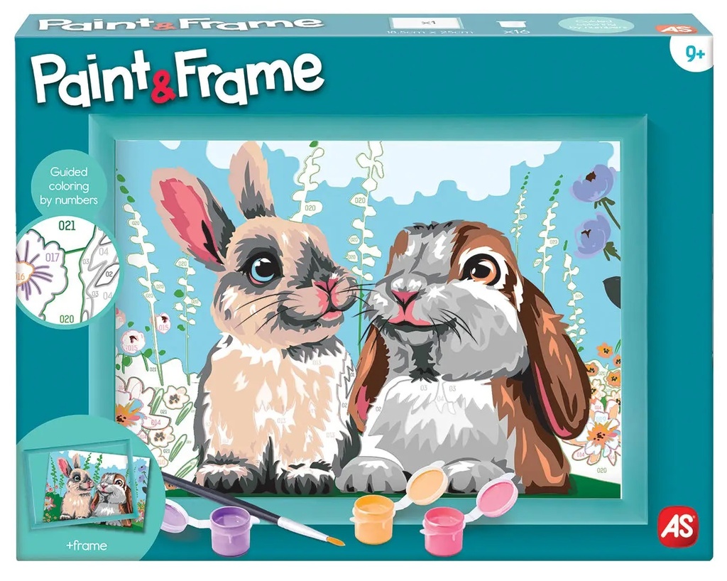 PAINT & FRAME CUTE BUNNIES