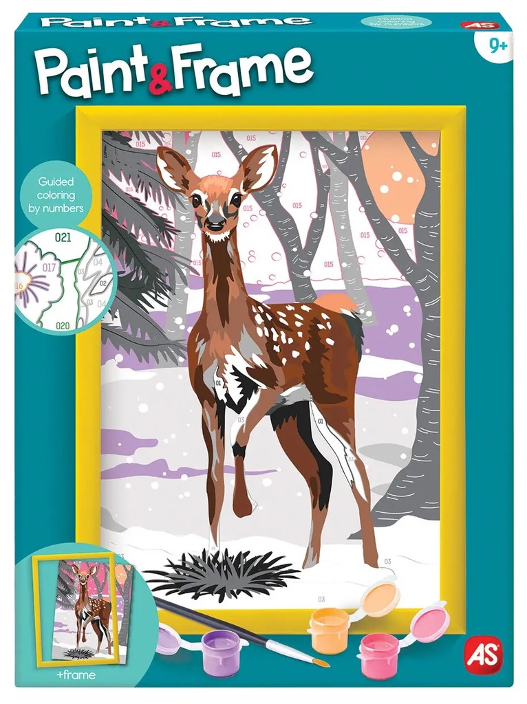 PAINT & FRAME SNOW DEER