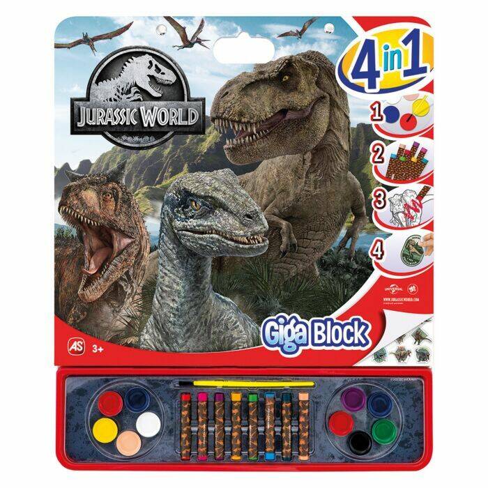 DRAWING GIGA BLOCK 4 IN 1 JURASSIC WORLD
