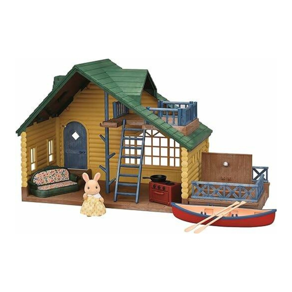 SYLVANIAN LOG CABIN GIFT SET (GREEN ROOF)