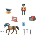 PLAYMOBIL HORSES OF WATERFALL - FARRIER BEN AND ACHILLES
