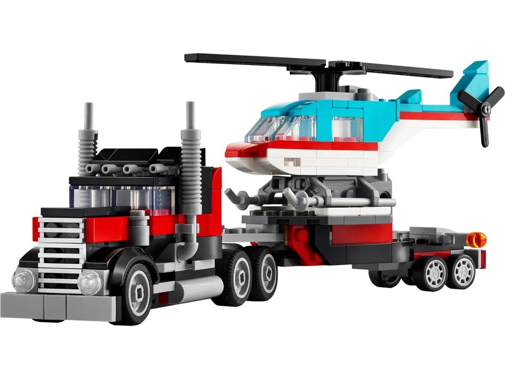 LEGO CREATOR - FLATBED TRUCK WITH HELICOPTER