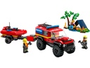 LEGO CITY - 4X4 FIRE TRUCK WITH RESCUE BOAT