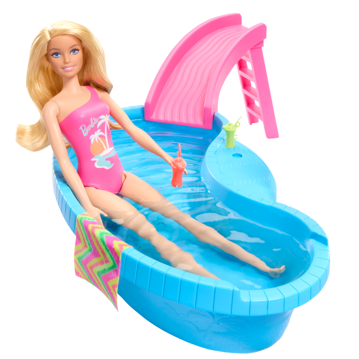 BARBIE EKSOTIKH PISINA ME KOYKLA