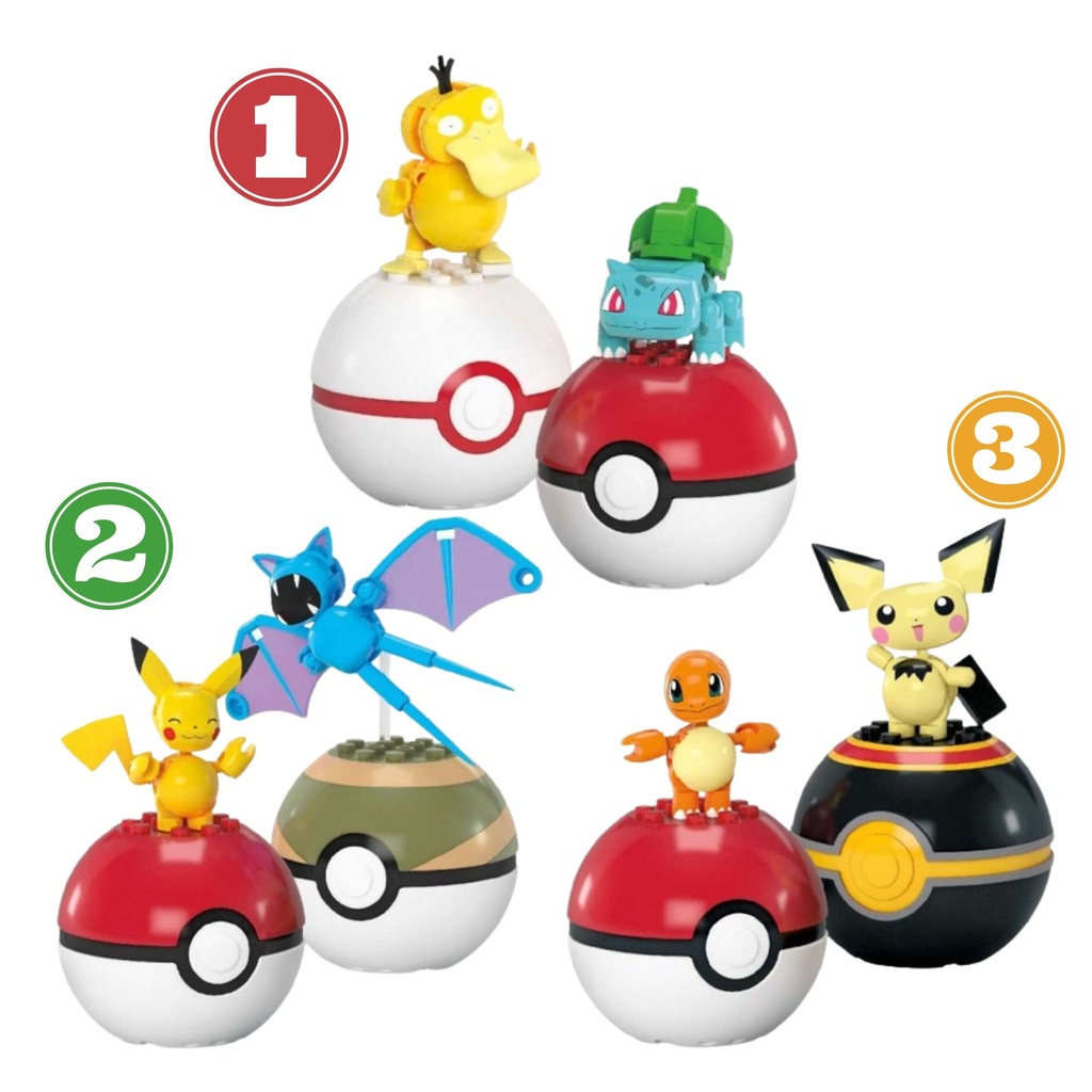 MEGA BLOKS - POKEMON POKEBALL SET TON 2