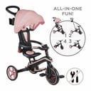 GLOBBER TRICYCLE TRIKE EXPLORER FOLDABLE 4 IN 1 PASTEL PINK